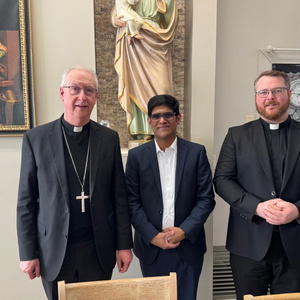 With Most Rev. Archbishop Richard W. Smith