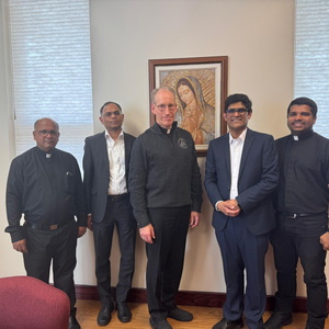 With Rev. Fr Jerish CMI - Canada