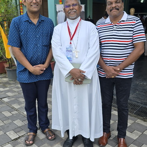 With Most Rev. Bishop. Dr. Jaya Rao Polimera